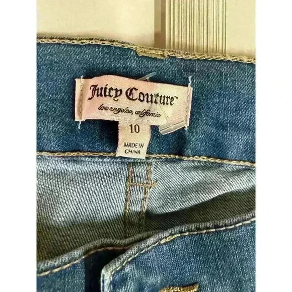 NEW WITH TAGS Juicy Couture Flaunt It Midrise Cuffed Skinny Ankle Jeans SIZE 10 - Picture 16 of 16